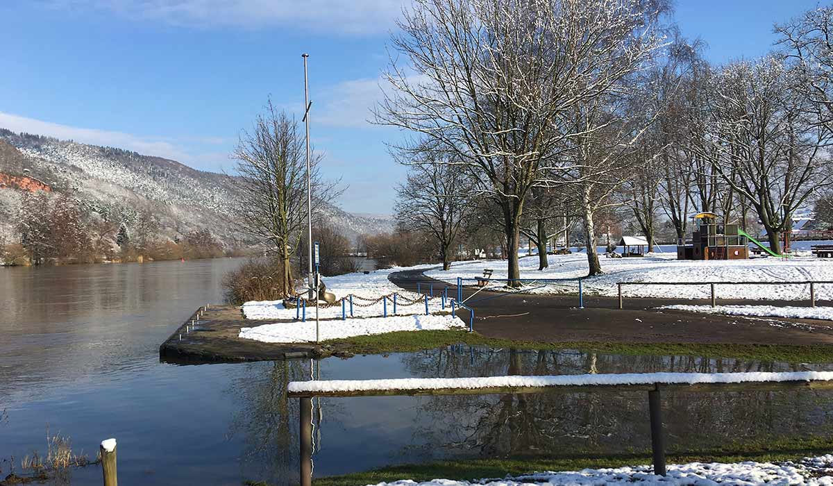 Bürgstadt am Main im Winter